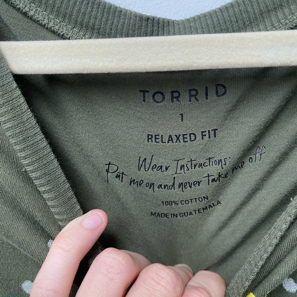 Succulent Skull Oversized Fit Heritage Jersey Tunic Tee - Picture 6 of 8